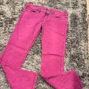 Black Brand Hot Pink Straight Leg Jeans